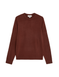 Pure Acrylic Stripes Round Neck Jumper