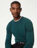 Pure Acrylic Stripes Round Neck Jumper