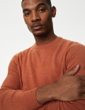 Pure Acrylic Stripes Round Neck Jumper