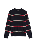 Pure Acrylic Stripes Round Neck Jumper