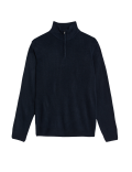 Cashmilon™ High Neck Half Zip Jumper