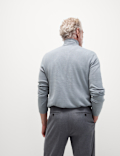 Cashmilon™ High Neck Half Zip Jumper
