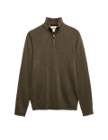 Cashmilon™ High Neck Half Zip Jumper