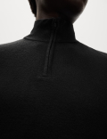 Cashmilon™ High Neck Half Zip Jumper