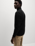 Cashmilon™ High Neck Half Zip Jumper