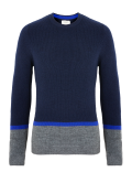Block Striped Crew Neck Jumper