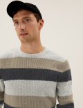 Super Soft Striped Crew Neck Jumper