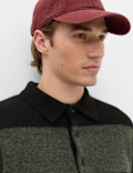 Striped Collared Neck Rugby Jumper with Wool