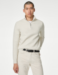 Supersoft Half Zip Jumper with Wool