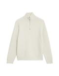 Supersoft Half Zip Jumper with Wool
