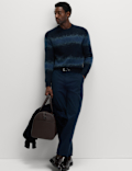 Supersoft Ombre Crew Neck Jumper with Wool