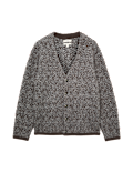 Lofty Relaxed Fit Patterned Cardigan