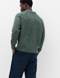 Lofty Ribbed Buttoned Knitted Polo Shirt