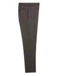 Tailored Fit Pure Wool Flannel Trousers