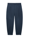 Barrel Fit Smart Twill Trousers