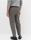 Barrel Fit Smart Twill Trousers