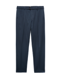 Tapered Fit Self Belt Twill Trousers