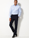 Slim Fit Flat Front Trousers