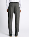 Regular Fit Flat Front Trousers