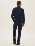 Regular Fit Flat Front Trousers