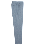 Regular Fit Flat Front Trousers