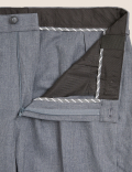 Regular Fit Flat Front Trousers