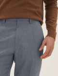 Regular Fit Flat Front Trousers