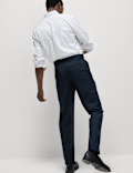 Crease Resistant Slim Fit Flexi Waist Trouser