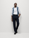 Crease Resistant Slim Fit Flexi Waist Trouser
