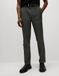 Crease Resistant Slim Fit Flexi Waist Trouser