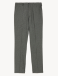 Crease Resistant Slim Fit Flexi Waist Trouser