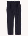 Crease Resistant Flexi Waist Trousers