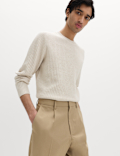 Tailored Fit Stretch Smart Trousers