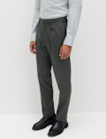 Tailored Fit Stretch Smart Trousers