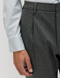 Tailored Fit Stretch Smart Trousers