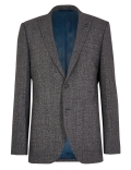 Slim Fit Textured Check Jacket