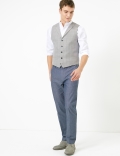 Slim Fit Checked Waistcoat