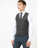 Slim Fit Textured Waistcoat