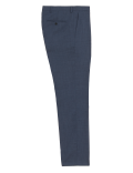 Regular Fit Wool Blend Flat Front Trousers