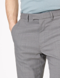 Wool Blend Regular Fit Trousers