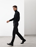 Slim Fit Wool Blend Performance Trousers