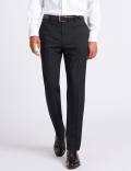 Tailored Fit Flat Front Trousers