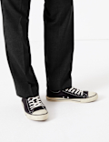 Regular Fit Checked Stretch Trousers