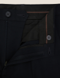 Tailored Fit Flat Front Stretch Trousers