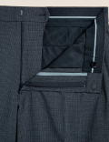 Regular Fit Texture Stretch Trousers