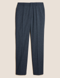 Regular Fit Texture Stretch Trousers