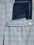Regular Fit Check Stretch Trousers