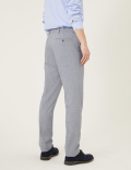 Slim Fit Flat Front Stretch Trousers