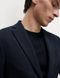 Tailored Fit Jersey Textured Blazer