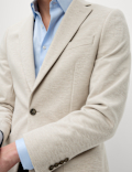Tailored Fit Jersey Textured Blazer